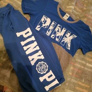 VS PINK Sweats (small) and matching shirt (medium)